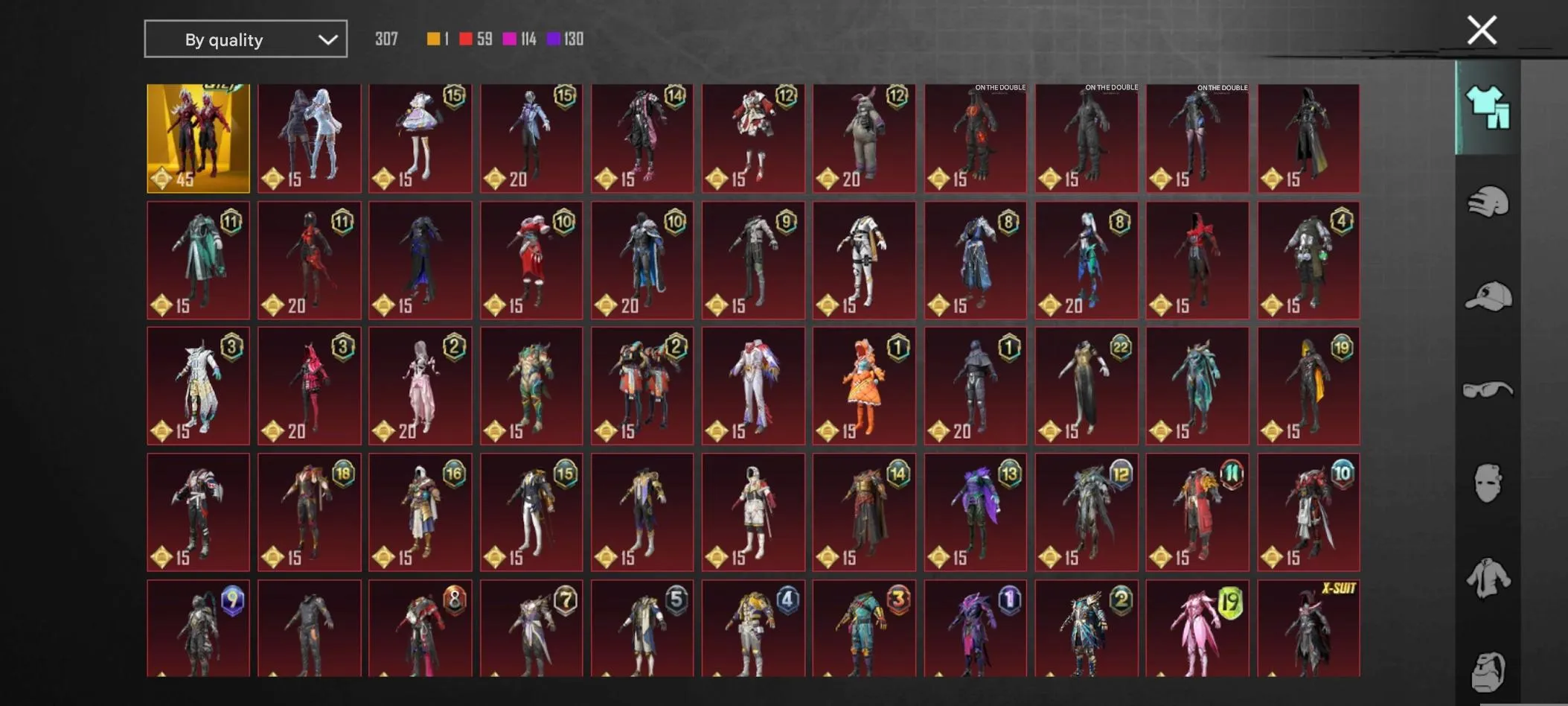 PGM285 CROW 4 STAR M416 JESTER FULL 3X GOLD COSTUME MANY KILL CHATS RAVEN JESTER MONARCH (G)